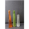 Image 3 : (7) Glass Vases Up to 12.5" Tall