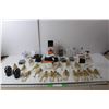 Image 1 : Halloween Lot- String Lights, Miniature Skeletons, Glow in the Dark Fangs, Misc.