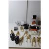 Image 3 : Halloween Lot- String Lights, Miniature Skeletons, Glow in the Dark Fangs, Misc.