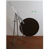 Image 1 : Metal Painting Easel 35" Tall & Round Wood Table Top 23.75"