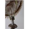 Image 4 : Vintage Style Resin Lamp with Beaded Shade and Bulb 28" Tall- Working, As Is