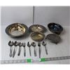 Image 1 : Silver Plated Dishes & Vintage Cutlery