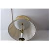 Image 3 : Metal & Glass Tri-light Lamp with Bulb & Shade- Powers On 26.5" Tall