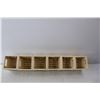 Image 2 : Organizer Rack - 3.5" Tall x 14.25" Wide & Miniature Wooden Storage Boxes 20" Long