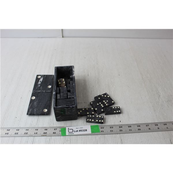 Stoneware Dominoes Set