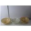 Image 4 : (3) Vintage Glass Light Ceiling Fixtures Up to 11.25" Wide