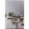 Image 2 : Craft Lot- Beads, Stickers, Wood Letters, Misc.