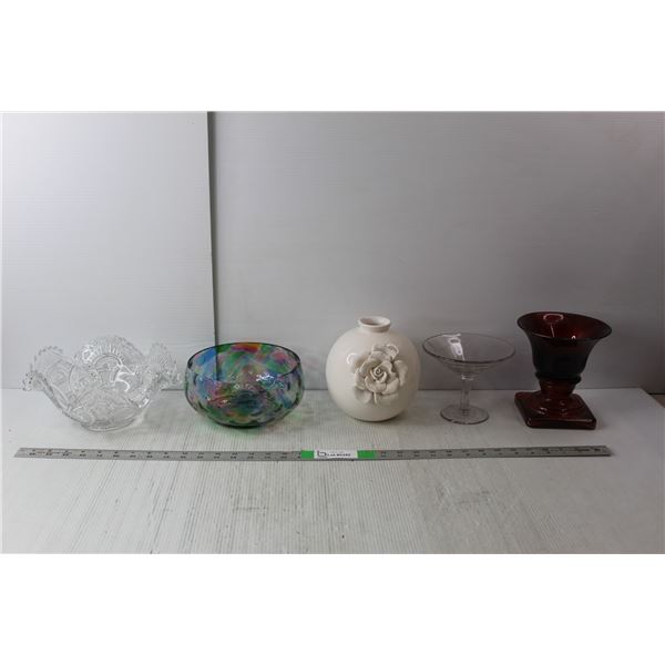 Decorative Ceramic & Glass Items- Bowls, Candy Dishes, Pot