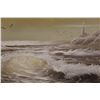 Image 5 : Framed Ocean Storm Art Painting 22'' x 27 1/2''