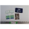 Image 1 : (12) Old Canadian Pennies, Cooke Insurance Card Holder and (2) 2012 Gala Banquet Tickets