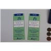Image 7 : (12) Old Canadian Pennies, Cooke Insurance Card Holder and (2) 2012 Gala Banquet Tickets