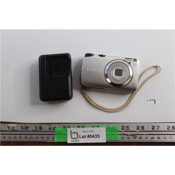 Canon Battery Charger, Canon Camera Battery and Canon 14.1 MP Digital Camera - Tested