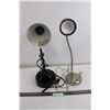 Image 1 : (2) Desk Lamps (LED & Halogen) Tested, As is