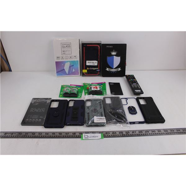 (7) Smart Phone Cases, Screen Protectors, Fuji Film, TV Remote