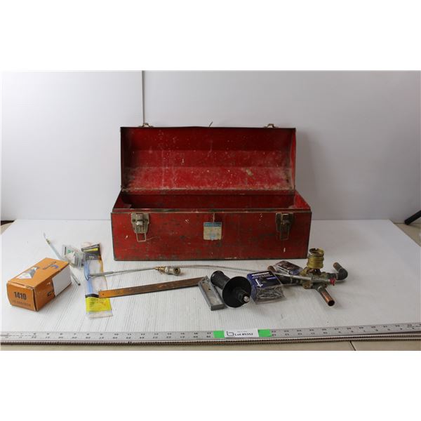 Mastercraft Toolbox 20" Long x 7.75" Tall with Tools- RIvets, Staples, Misc.