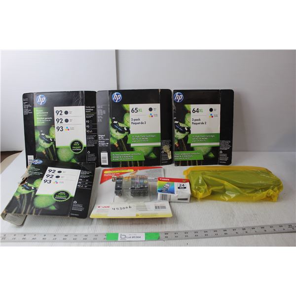 HP & Toner Ink Cartridges- 92/93, 65, 64, 24, 225/226, Sealed Toner Cartridge