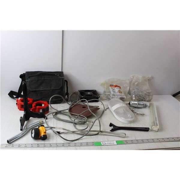 Plywood Sheathing Clips, Messenger Bag, Pipe Clamps, Misc.