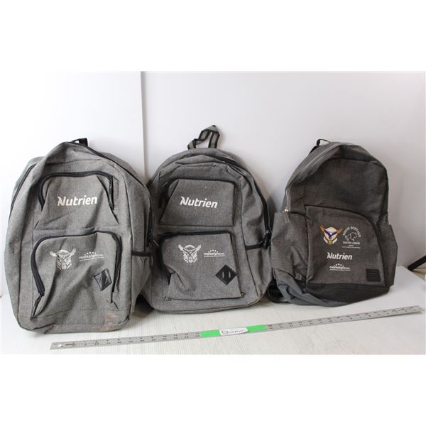 (3) Nutrien Backpacks- As Is