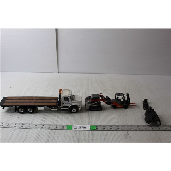 United Rentals Model Semi 13" Long, Front End Loader 4" Long & Forklift 4.25" Long
