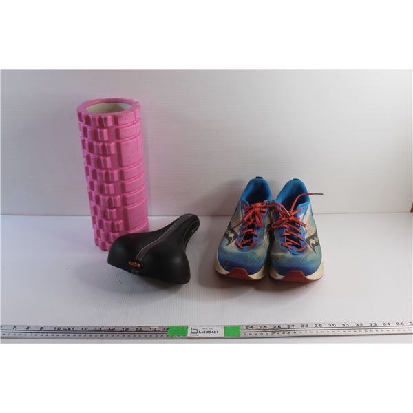 Deep Tissue Back Roller , Bicycle Seat and Saucony Running Shoes - Size 12