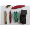 Image 4 : (5) Folding Knives and Multi Tool with Case