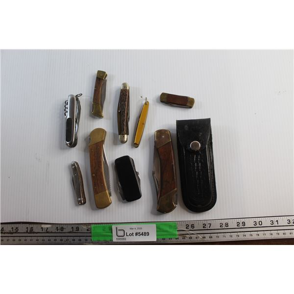 (9) Folding Knives & Multi Tools and Sheath