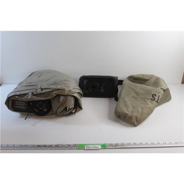 Roots Outdoor Air Mattress with Build In Battery Operated Pump - 65'' x 50''