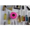 Image 5 : Assorted Screwdrivers, Dry Wall Tools, Hammer, Pink Tape and Herb Scissors