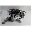 Image 8 : Microsoft XBox 360 Gaming Console, Xbox & Sony Controllers and Cords - As Is