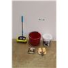 Image 1 : Outdoor Scrub Brush, (3) Plastic Buckets, Kids' Slippers - Size 11 and Blue Ray Midsomer Murders Mov