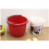 Image 7 : Outdoor Scrub Brush, (3) Plastic Buckets, Kids' Slippers - Size 11 and Blue Ray Midsomer Murders Mov