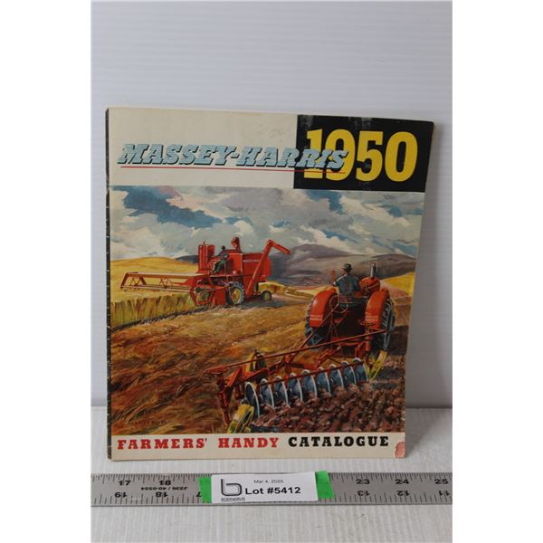 Vintage Massey-Harris 1950 Farmers' Handy Catalogue- As Is