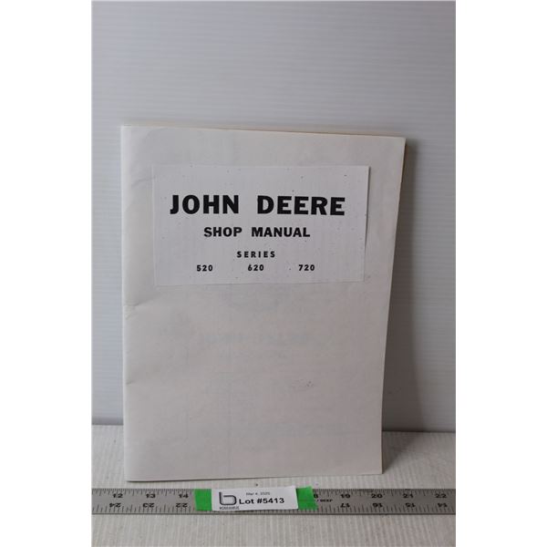 Vintage Implement & Tractor John Deere Shop Manual
