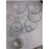 Image 2 : Glass Lot (Vases, Decanter, Wine Glasses, Candy Jar)