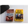Image 4 : Plastic Nissan Mud Flaps Set 10'' x 10 1/2'' & 14'' x 10''. (2) Books - Ken Follett and Dean Koontz