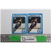 Image 1 : (2) REPLICA Edmonton Oilers Wayne Gretzky Trading Hockey Cards