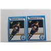 Image 2 : (2) REPLICA Edmonton Oilers Wayne Gretzky Trading Hockey Cards