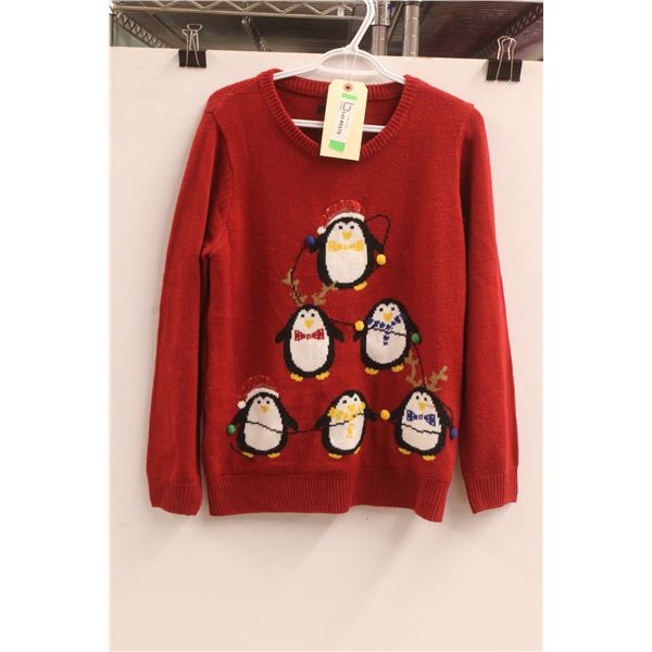 *George Christmas Woven Sweater - Size M