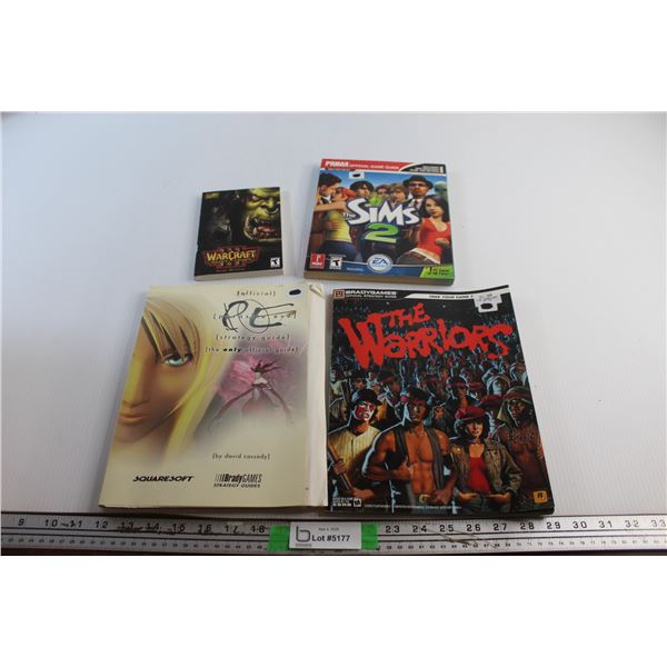 (4) Game Manuals/Guides - WarCraft, The Sims 2 and The Warriors