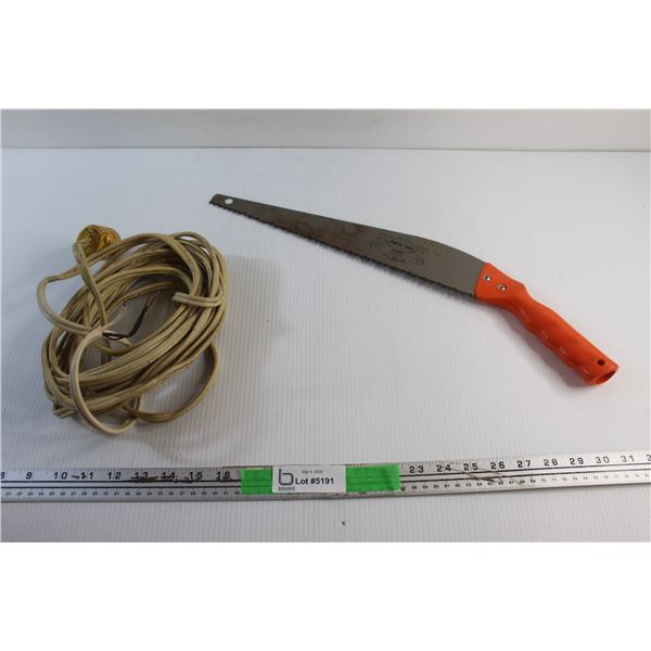 Extension Cord - As Is and Jack 142 Hand Saw