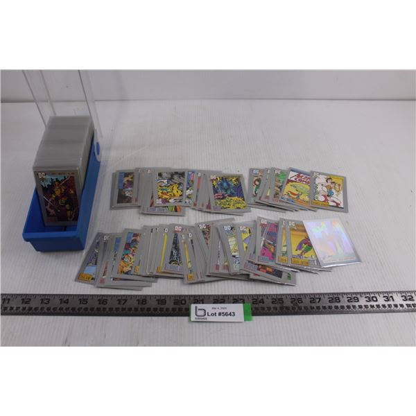 DC Comics Collector's Cards Collection from 1992 - with Plastic Case