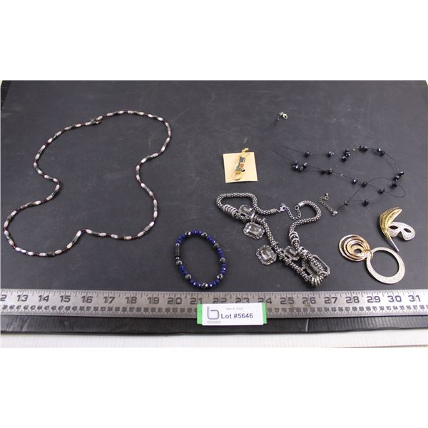 Assorted Pieces of Jewelry (Magnetic, Brooches, Ear Rings, Necklaces, Bracelet)