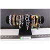 Image 1 : (13) Charm Bracelets with Velvet Display