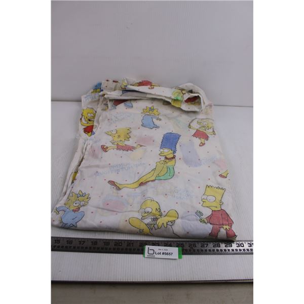 The Simpsons Bed Sheet - Single Size