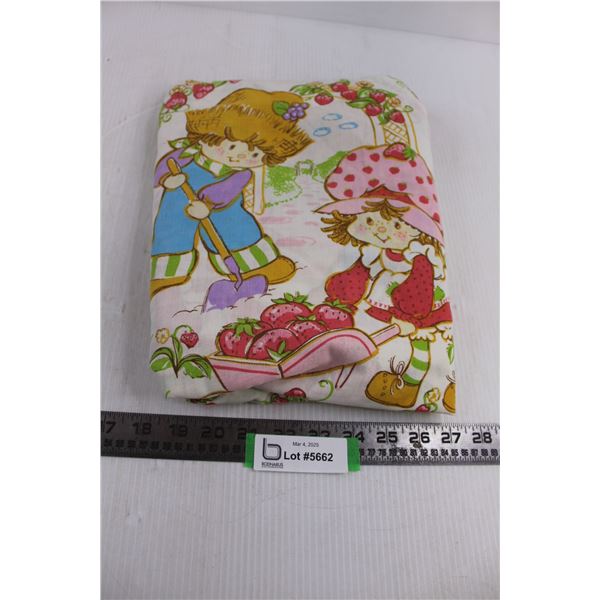 Strawberry Shortcake Bed Sheet - Single Size