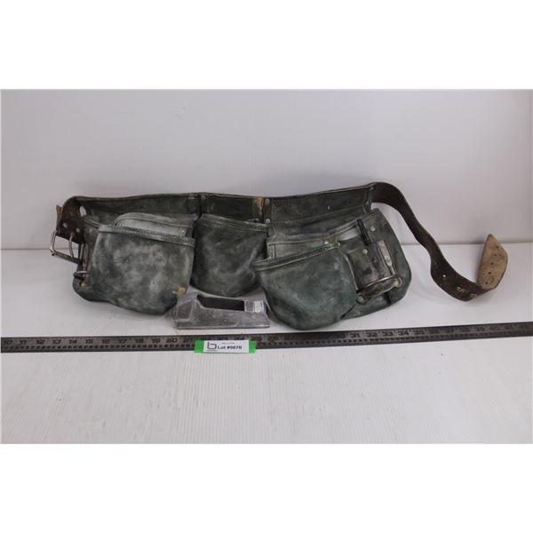 Leather Tool Belt with Wall Sander - As is