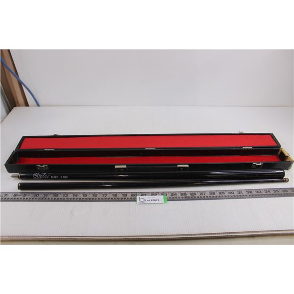 Cuetec Pool Cue (Screw Together) with Carry Case 33" Length