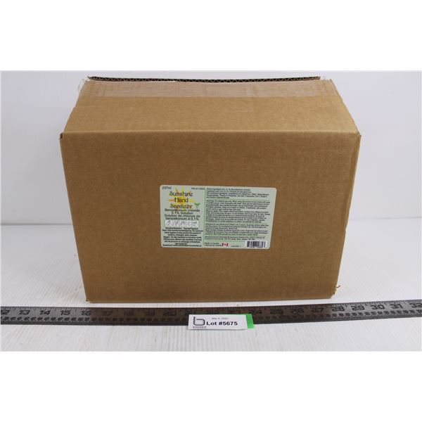 Case of 24 - 273 ml Spray Bottles of Sunshine Hand Sanitizer - Unused 12.5" x 8.5" x 8.5" - CANNOT B