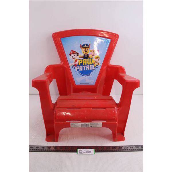 Paw Patrol Child's Plastic Chair 17" X 17" X 12", Seat 6.5" High