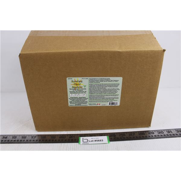 Case of 24 - 273 ml Spray Bottles of Sunshine Hand Sanitizer - Unused 12.5" x 8.5" x 8.5" - CANNOT B